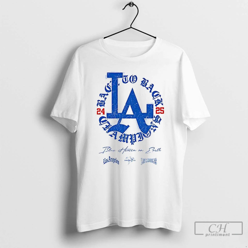 Premium Los Angeles Dodgers Baseball World Series Mlb To Back 24 25 Champions Blue Heaven