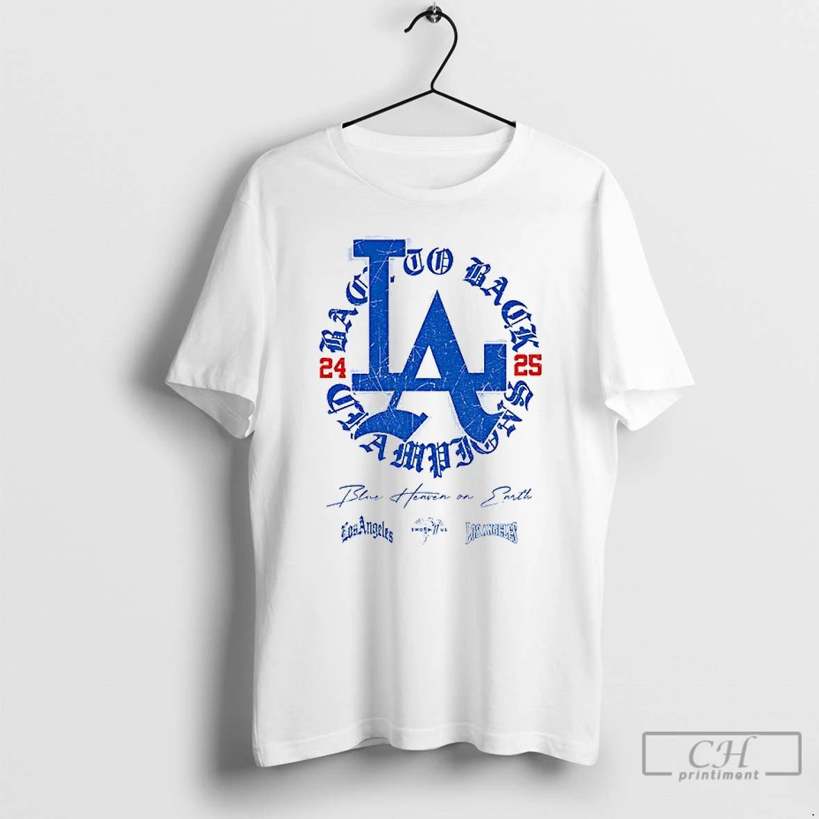 Premium Los Angeles Dodgers Baseball World Series Mlb To Back 24 25 Champions Blue Heaven