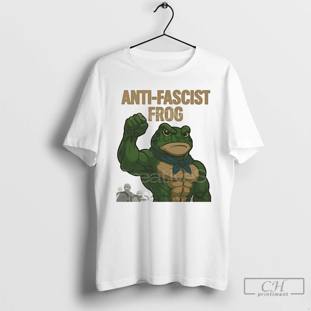 Classic Portland Frog Anti Fascist Frog T Shirts