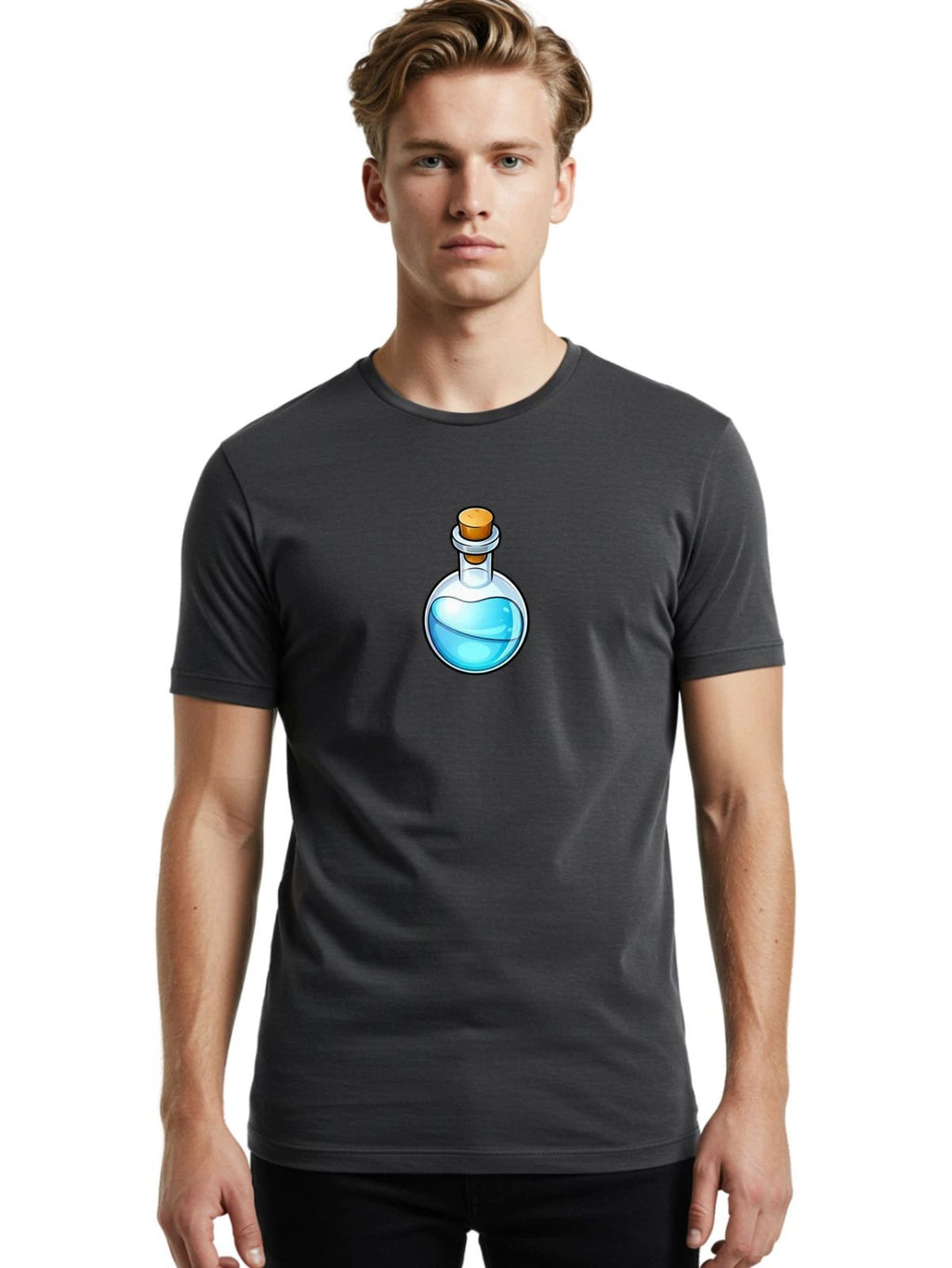 Potion-Bottle-13 Mens Graphic Tee, 100% Cotton, Casual Summer Wear