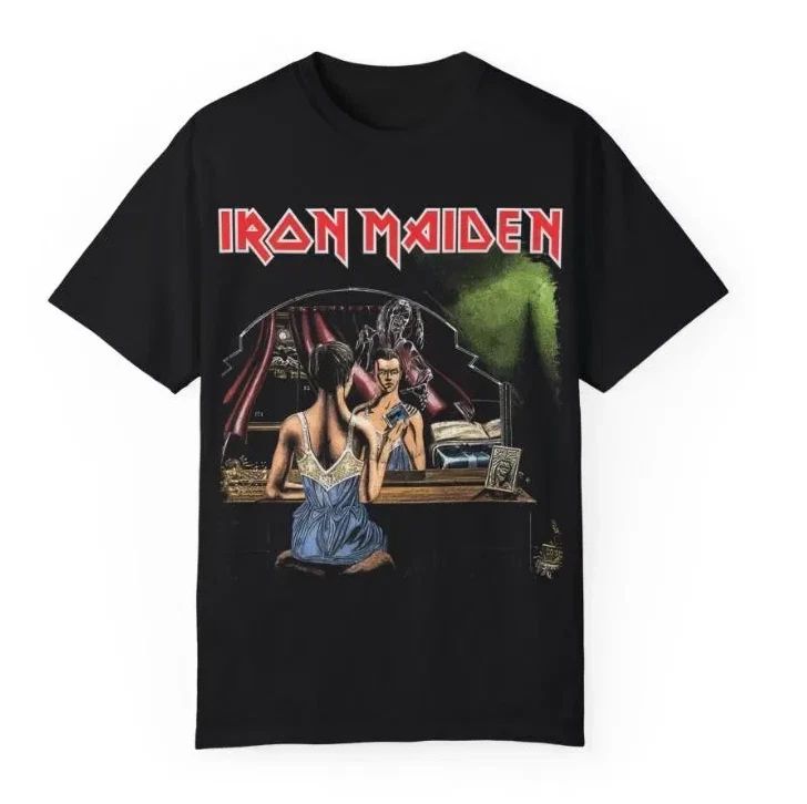 Iron Maiden Killers Era Tee – Vintage Rock Legend Shirt, Two-Sided Design