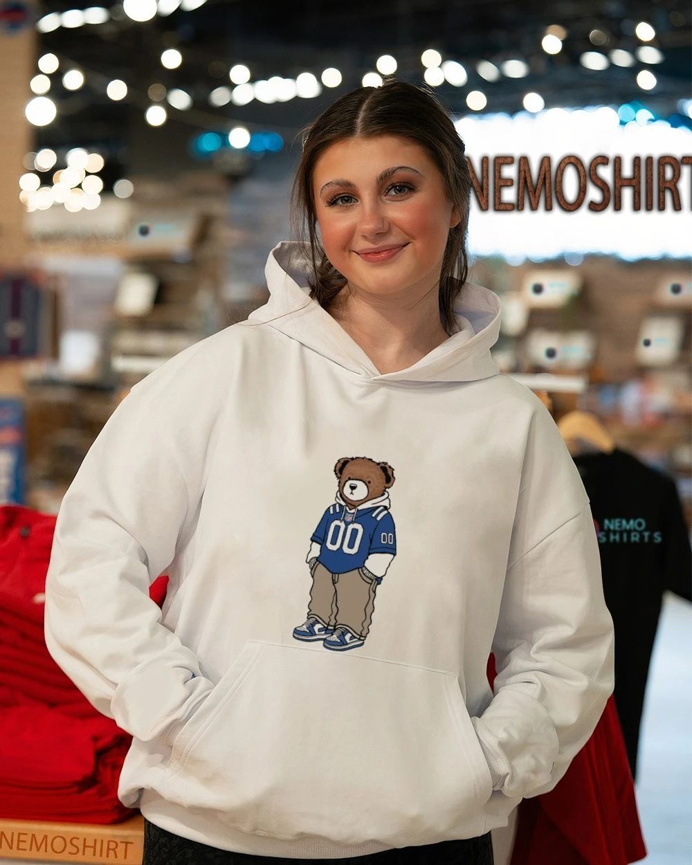 Indianapolis Colts Bear Mascot in Jersey shirt