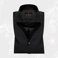 Classic Black Shirt for Men Slim Fit Formal Casual Office Wear Stylish