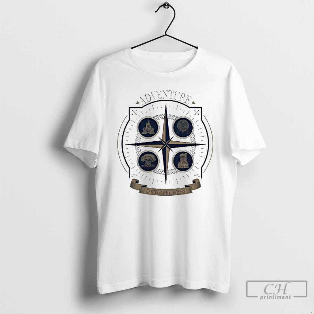Classic S E A Cartography Division 4 Park Expedition T Shirts
