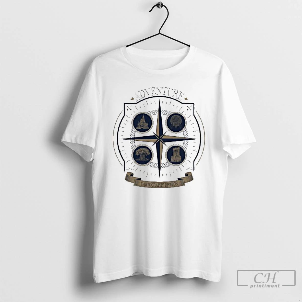Classic S E A Cartography Division 4 Park Expedition T Shirts