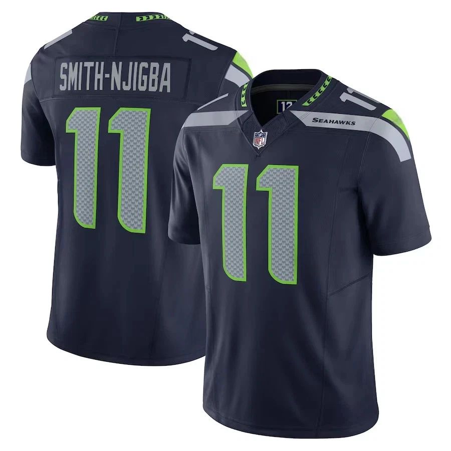 Seahawk #11Jaxon Smith-Njigba Mesh Football Jersey