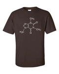 Caffeine Molecule Coffee Drinker Sheldon Cooper Science  Men's Tee Shirt 556