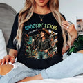 Comforts Color Langley Country Music Tour Shirt Choosin' Texas Tee (S-3XL)