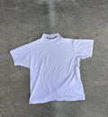 Vintage 90s Quiksilver Mock Neck Logo T-Shirt Size L