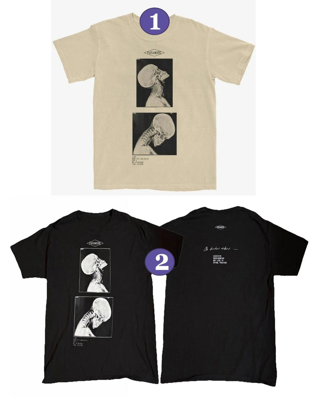SALE! X-Ray Headbanger Hayley Williams Tour Shirt Reprint