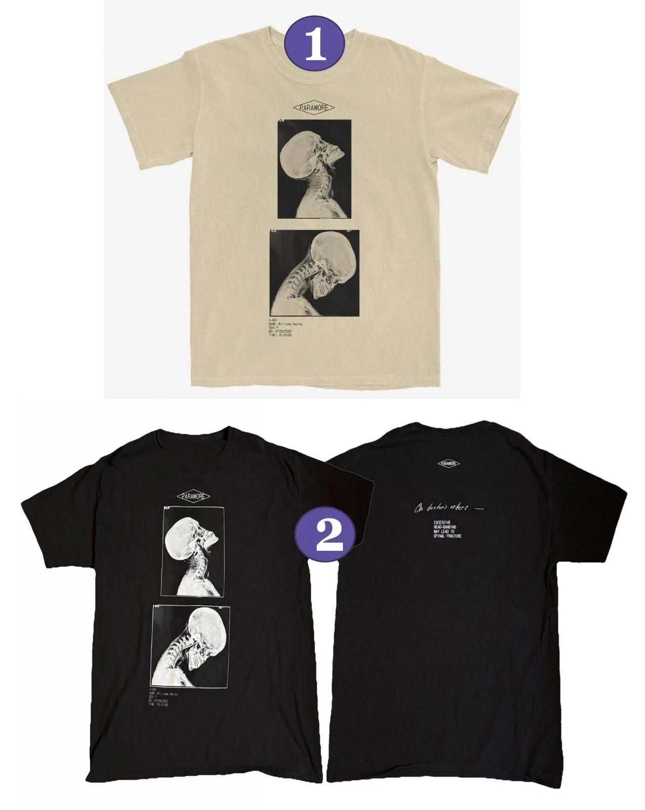 SALE! X-Ray Headbanger Hayley Williams Tour Shirt Reprint