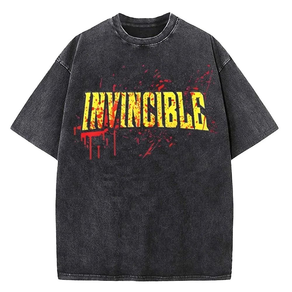 Invincible T-Shirt Graphic Print Animated Show INVINCIBLE TEE Unisex Cotton