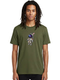 Rabbit-Astronaut Mens Graphic Tee, 100% Cotton, Casual Summer Wear