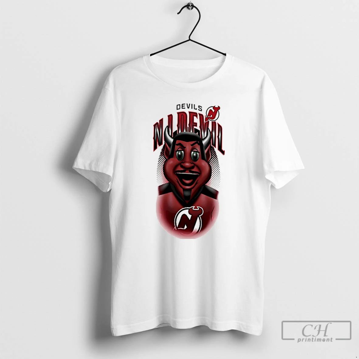 Classic New Jersey Devils Nj Devil Mascot Highlight T Shirts