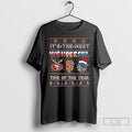 Classic Its The Most Wonderful 49ers Saints Warriors Time Of The Year Ugly Christmas Long