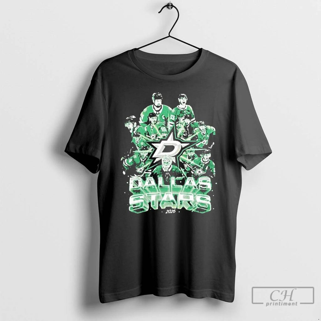 Classic Dallas Stars Hockey 2026 Green Team T Shirts