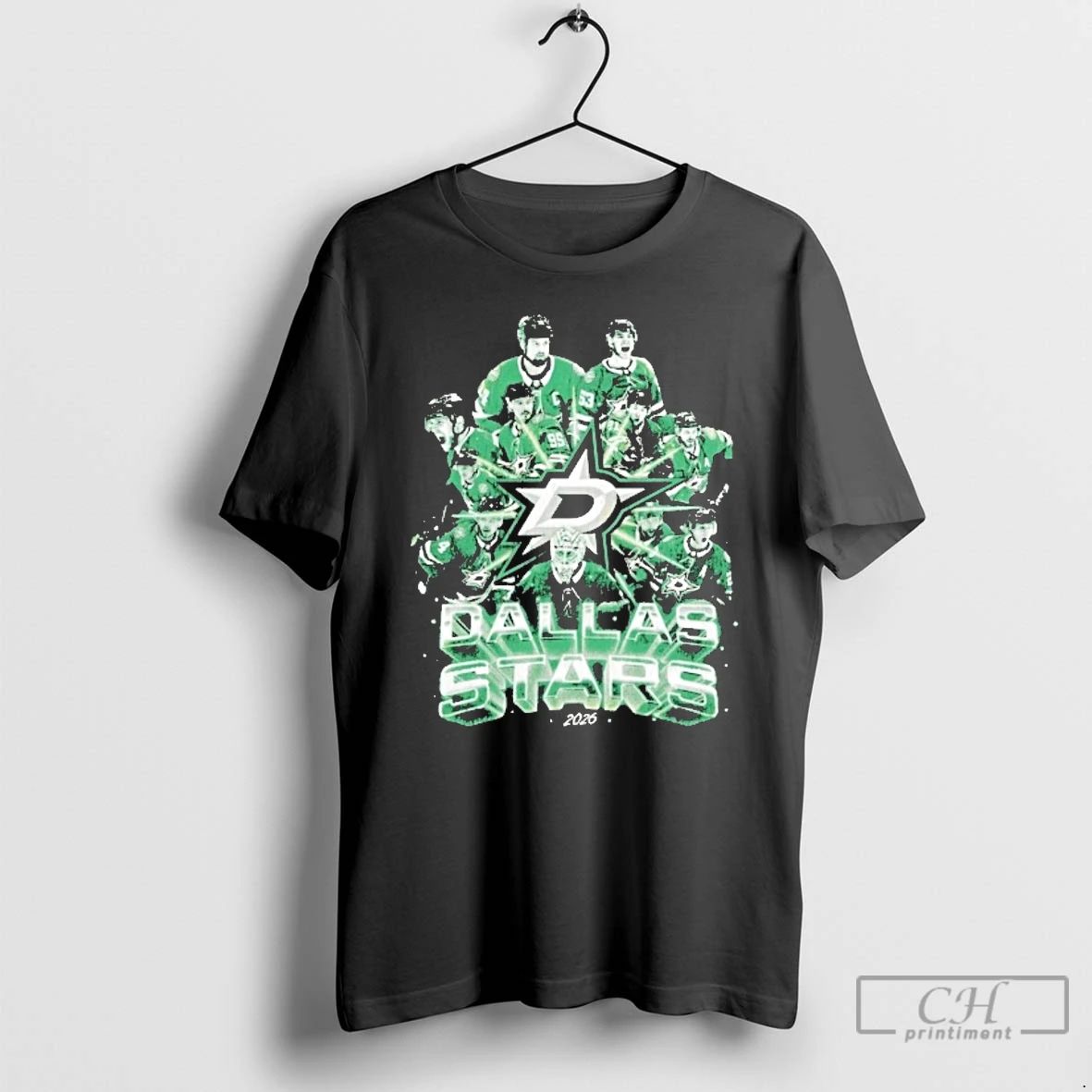 Classic Dallas Stars Hockey 2026 Green Team T Shirts