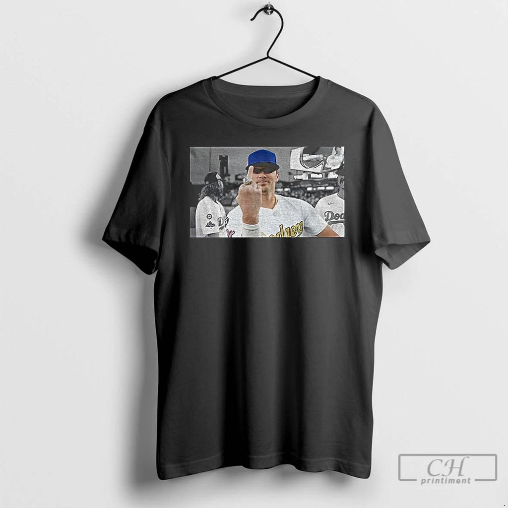 Classic Kike Hernandez Funny Middle Finger Los Angeles Dodgers Baseball Championship Game Day 2025