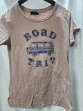 Modern Canvas Adult Road Trip Logo Statement T-Shirt, Brown, M