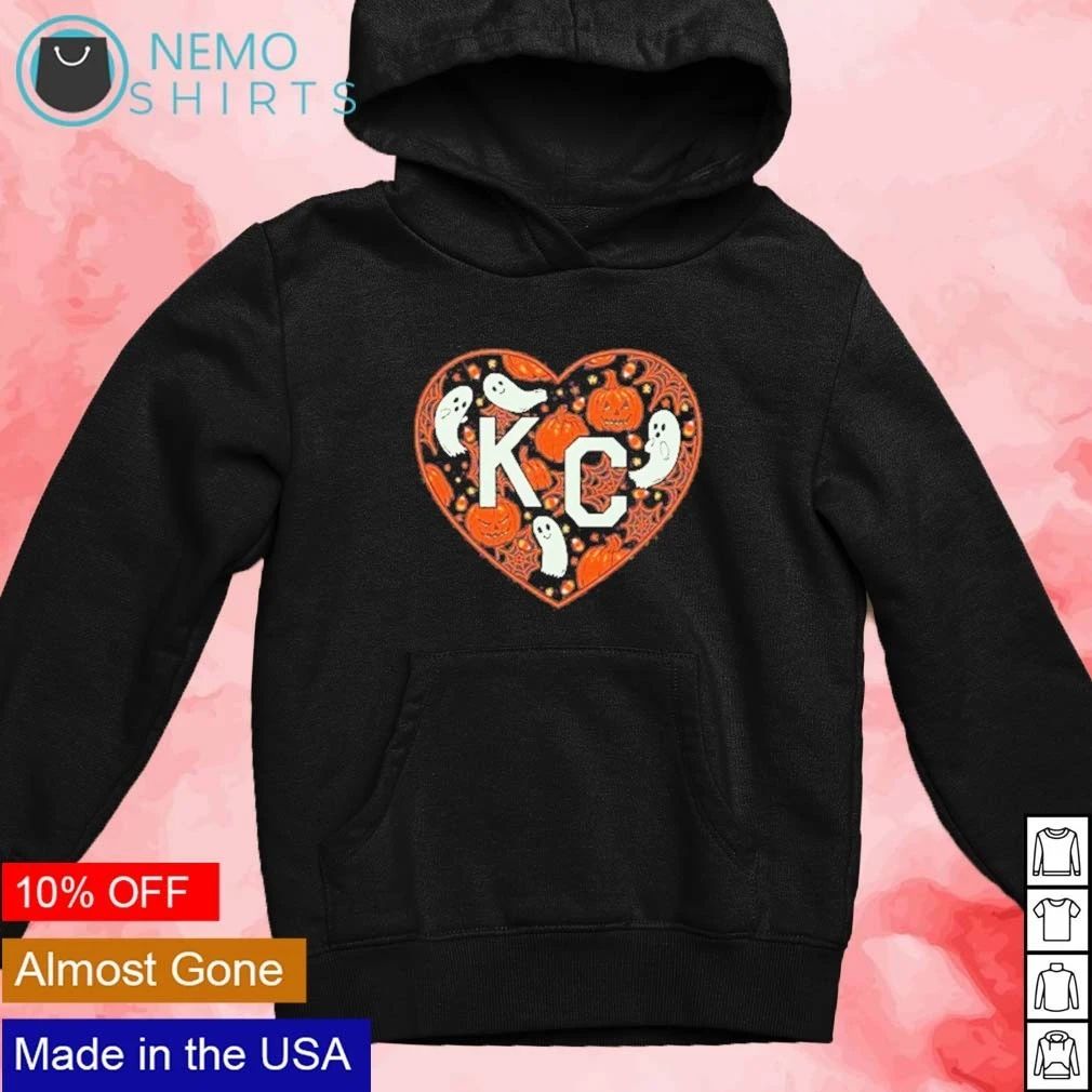 Kansas City Spooky KC Heart Glow In The Dark Halloween shirt