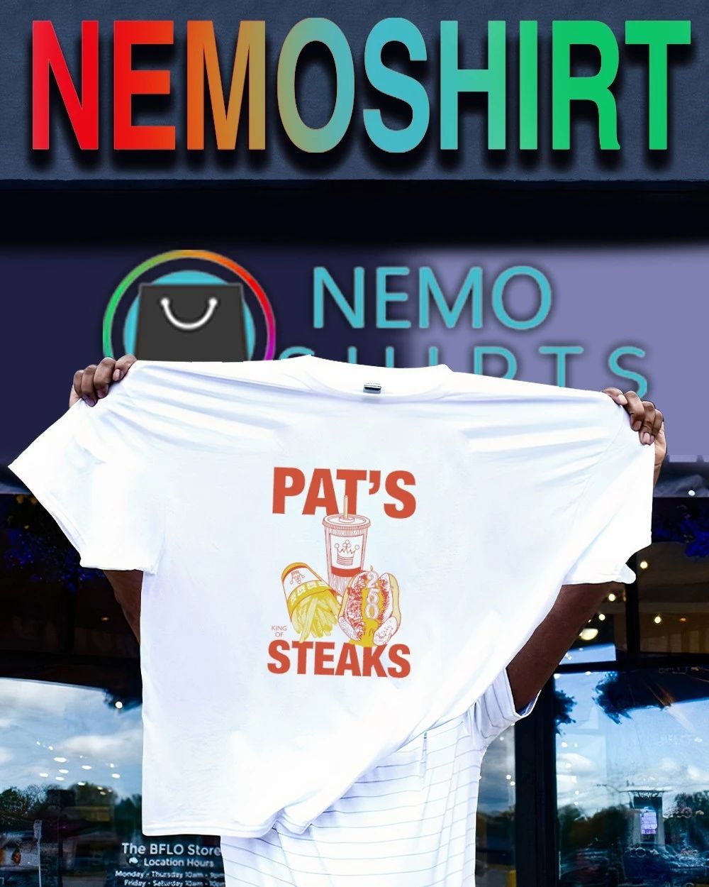 Pat’s King of Steaks 250 Philadelphia Cheesesteak shirt