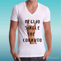 T-shirt Man V Neck " Better Single Che Wifes " Gift Idea Road To Happiness