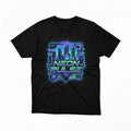 Neon Pulse Cyberpunk City T-Shirt - Retro 80s Futuristic Synthwave Streetwear