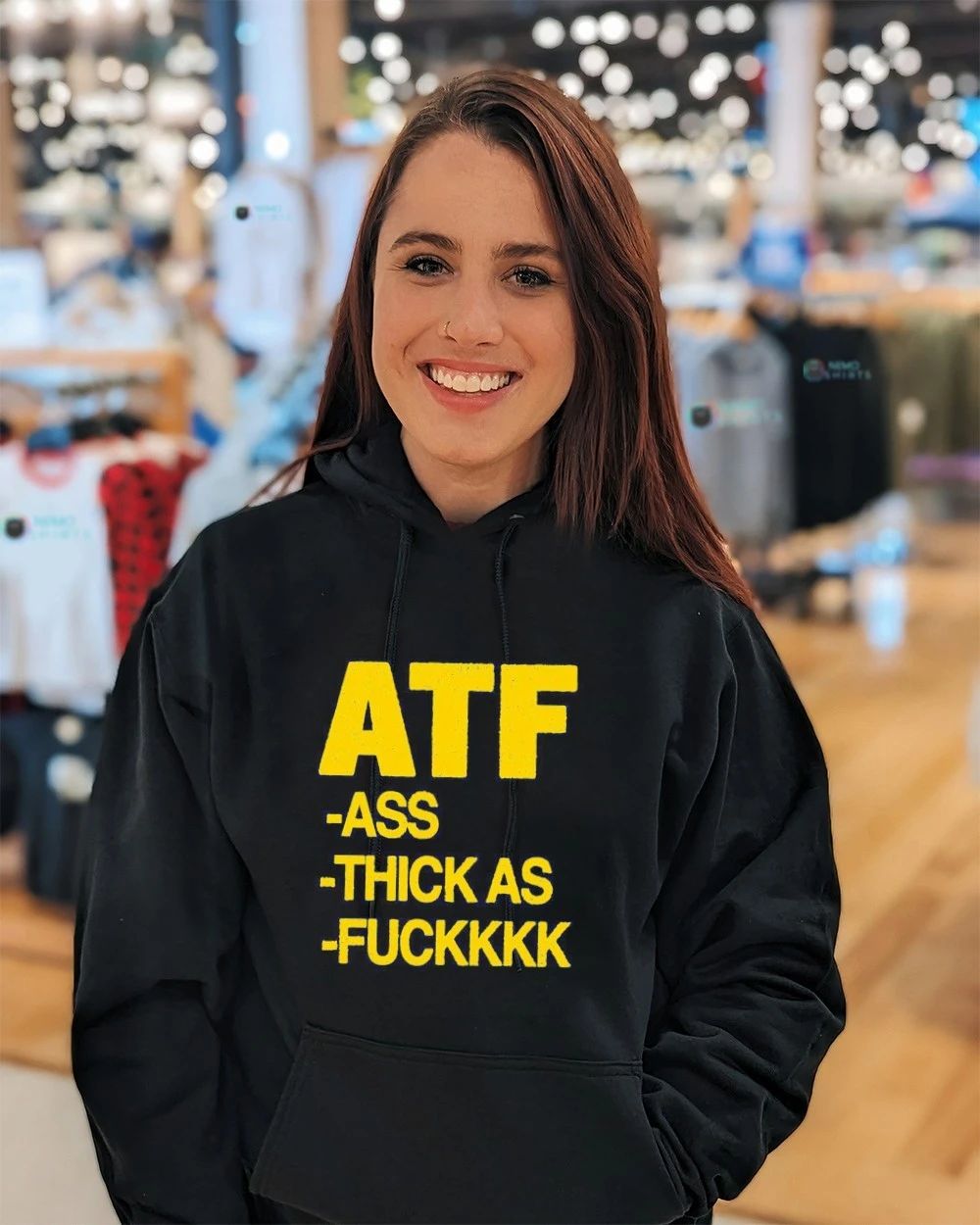 Atf Ass Thick as Fuckkk Funny Slogan Humor shirt