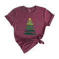 Gator Christmas Tree Shirt, Wild Alligator Shirt, Xmas Funny Animal Shirt, Chris