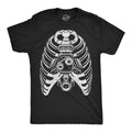 Mens Funny T Shirts Ribcage Engine Sarcastic Mechanic Graphic Novelty Tee for