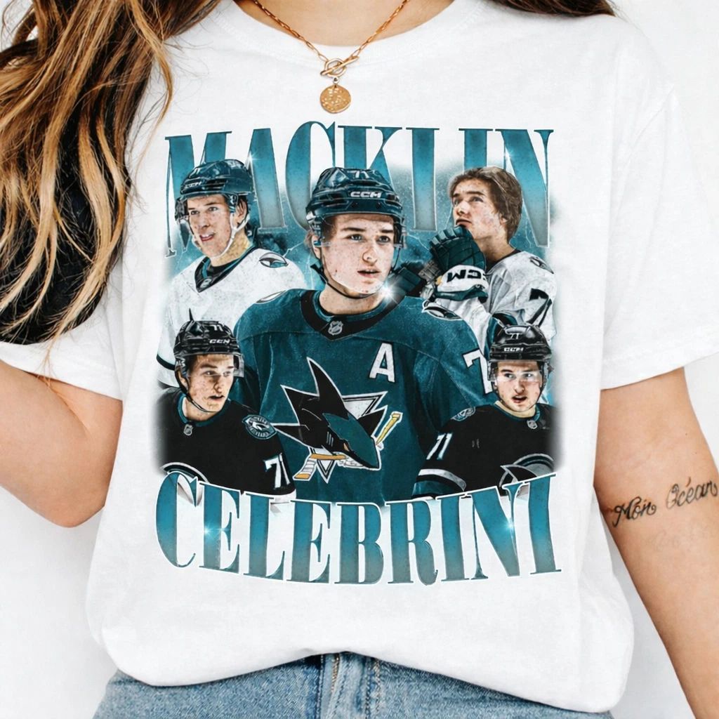 Macklin Celebrini Sharks Bootleg Vintage Shirt
