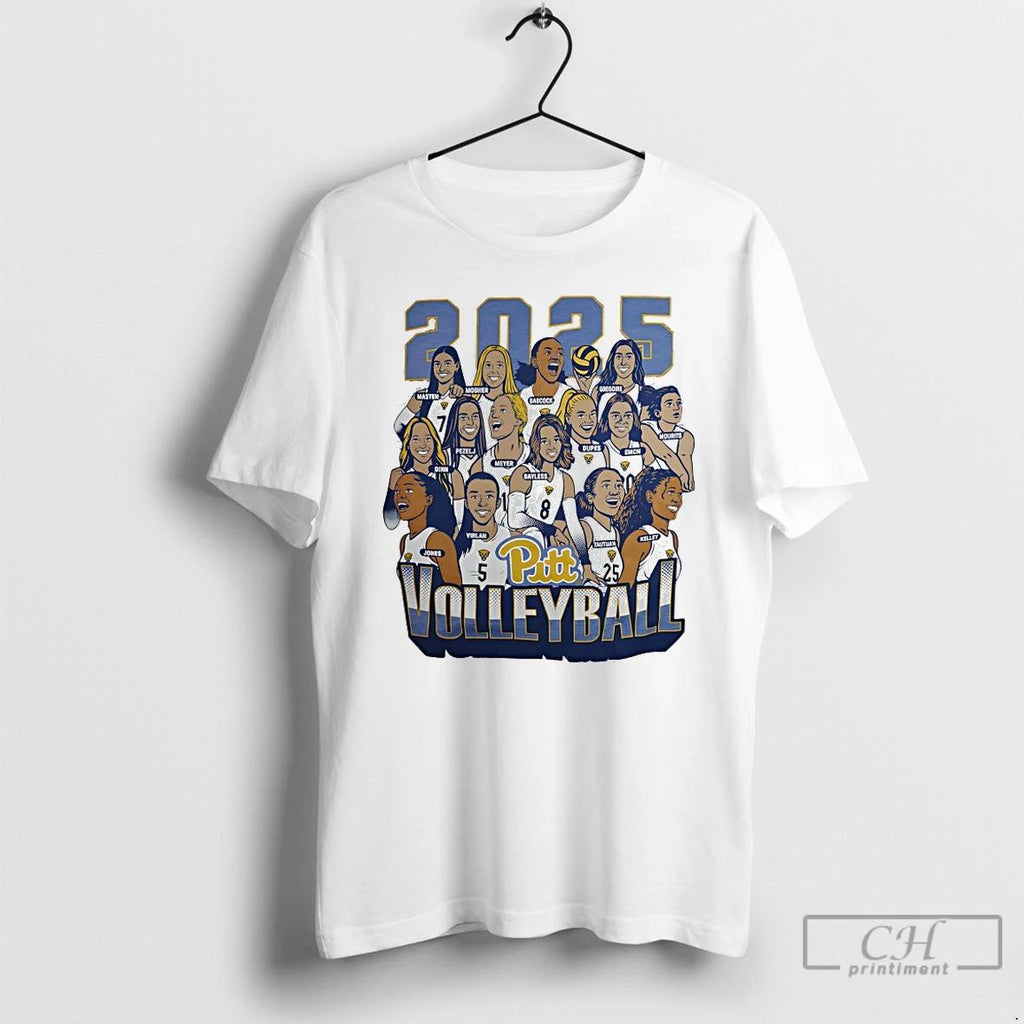 Classic Pitt Panthers Roster Caricature T Shirts
