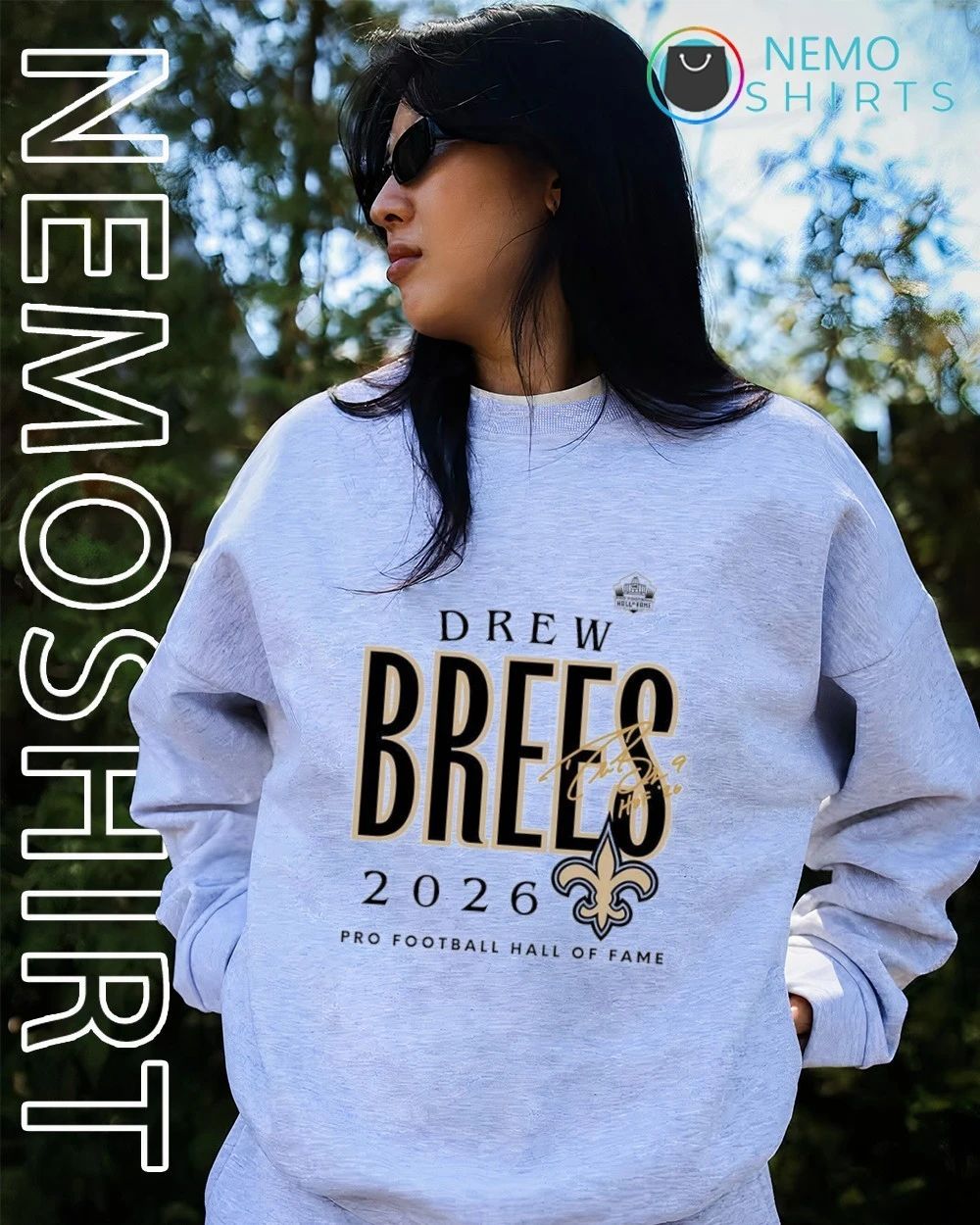 Drew Brees Saints Pro Football Hall of Fame’s Class of 2026 shirt