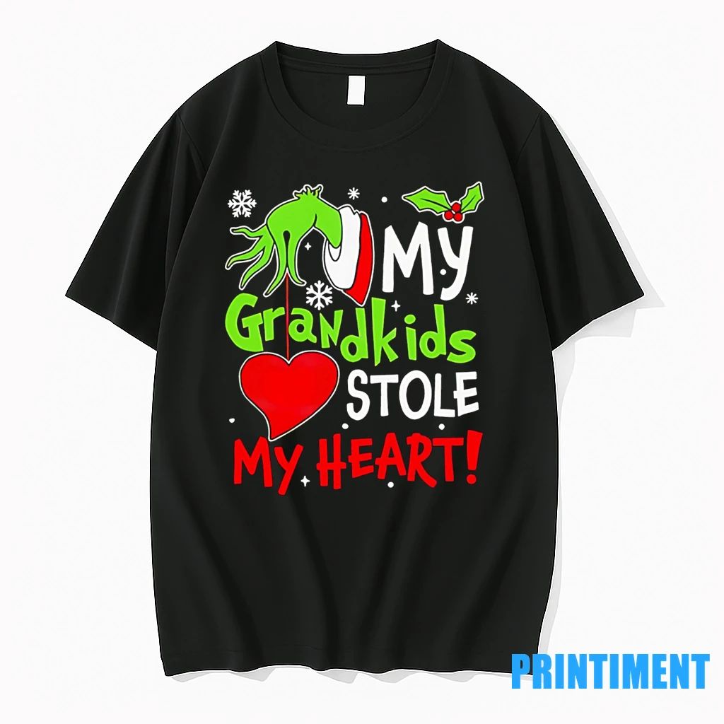 Grinchmas My Grandkids Stole My Heart Merry Christmas Tshirts Sweater