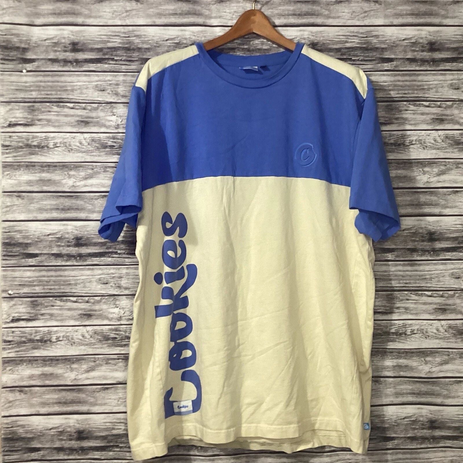 Cookies SF Shirt Mens 3XL Blue White Fresh Daily Graphic Tee Streetwear Hip Hop