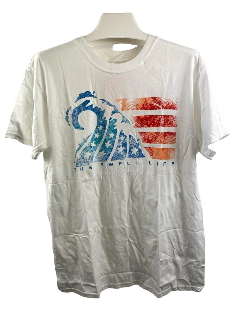 Oxide Men's Surf Graphic Short-Sleeve T-Shirt White- Small