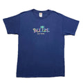 Vintage Belize San Pedro T Shirt Mens L Blue Beach Tourist Graphic Fruit Of The