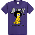 STREETWEAR ON DEMAND BEARD Juicy T-Shirt Purple SMALL-4XLARGE