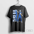 Officials Isaac Teslaa Detroit Lions Vertical Name Vintage T Shirts