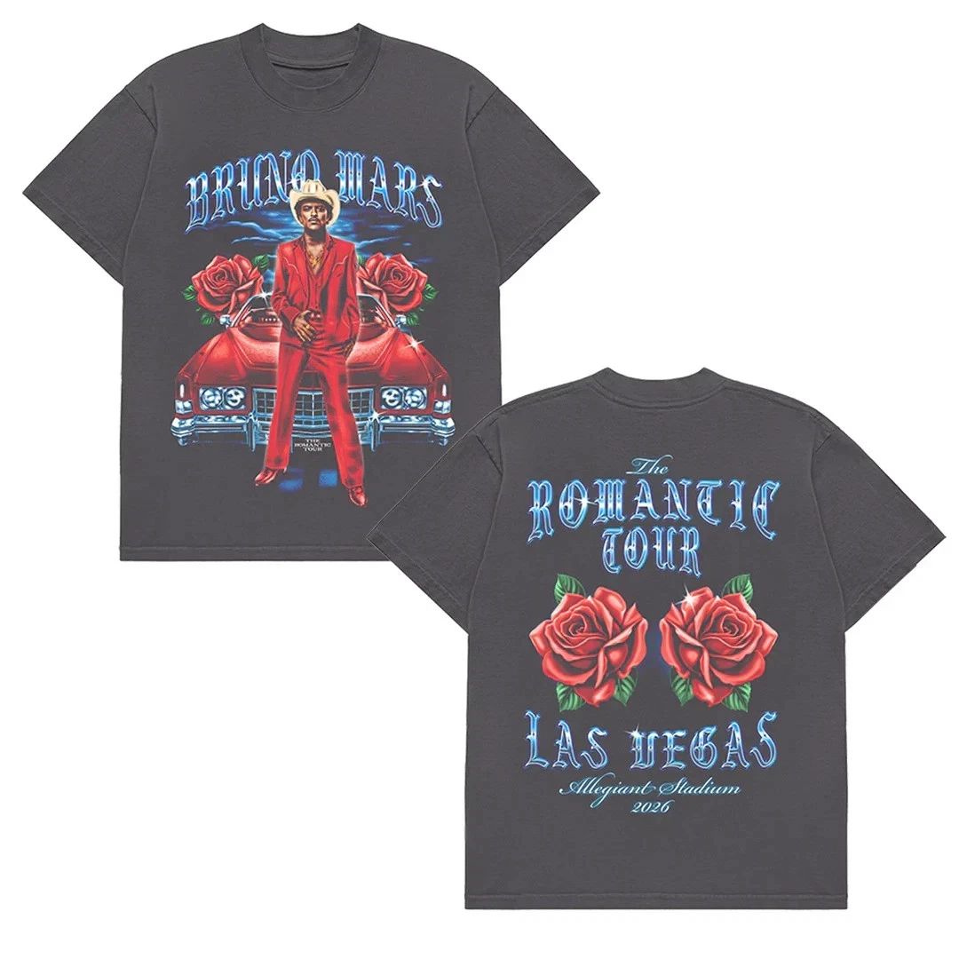 HOT - Bruno Mar 2026 Las Vegas The Romantic Tour Unisex T-Shirt