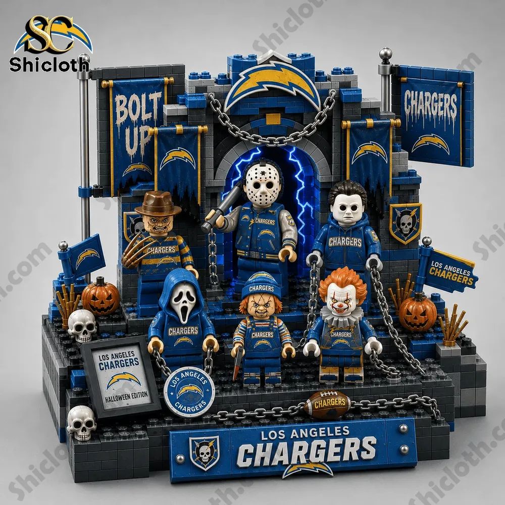 Los Angeles Chargers Halloween Edition Building Blocks Set