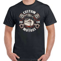 BIKER T-SHIRT Motorbike Motorcycle Cafe Racer Chopper Bike Mens Funny Skull Top