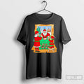 Classic Santas Family Have Dinner Jesus Out Of House Christmas T Shirts