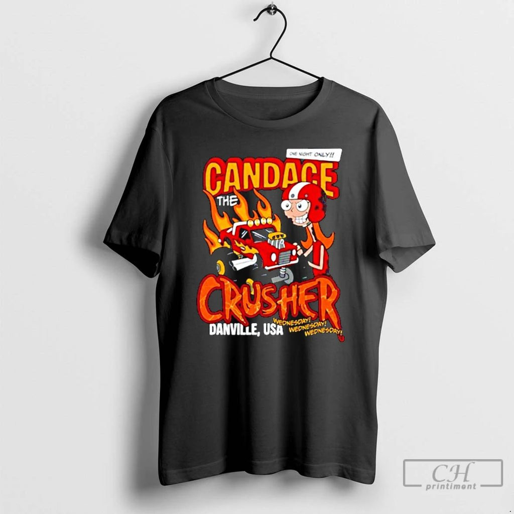 Classic Monster Trucks Candace The Crusher Show T Shirts