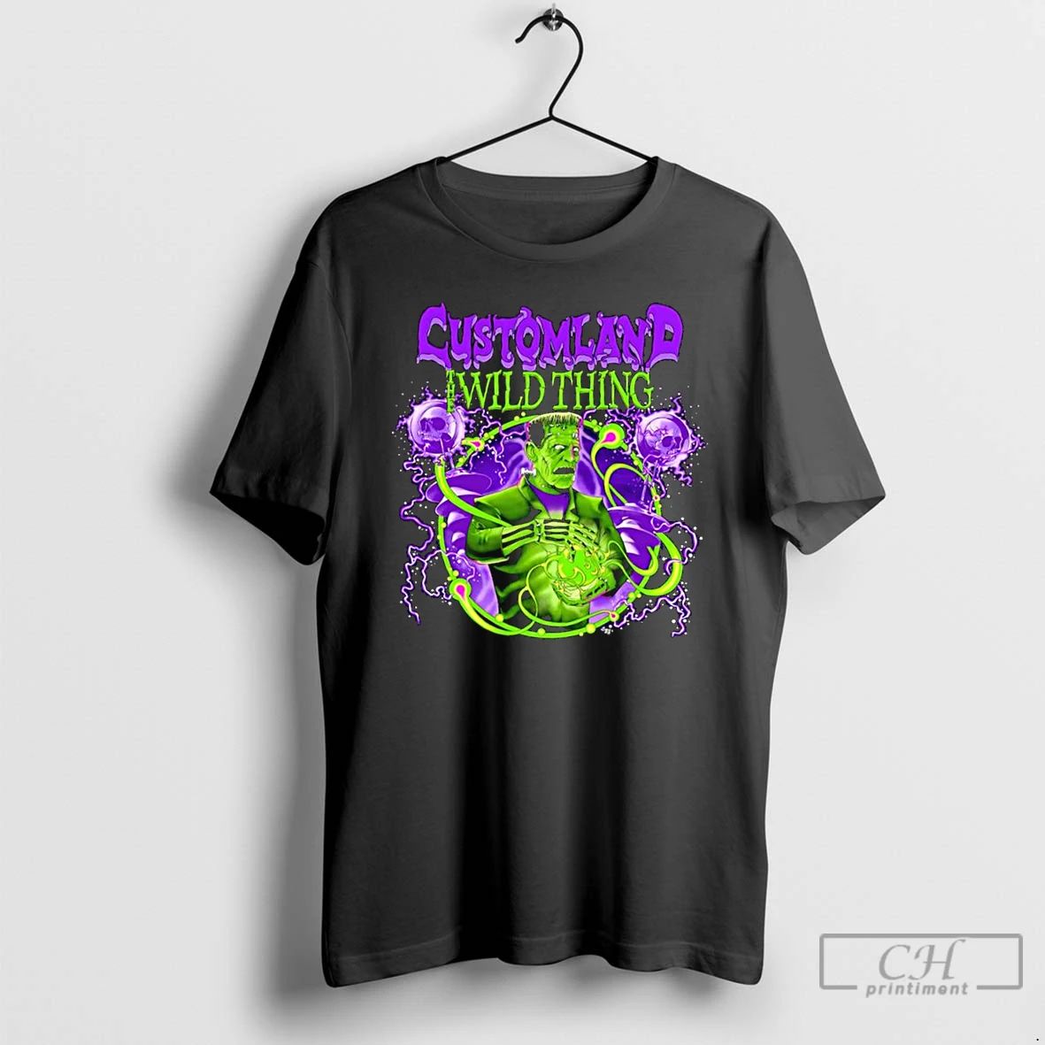 Classic Frankensteins Monster Customland The Wild Thing Graphic T Shirts