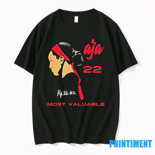 Aja Wilson 22 Most Valuable Las Vegas Aces Basketball Signature Tshirts Sweater
