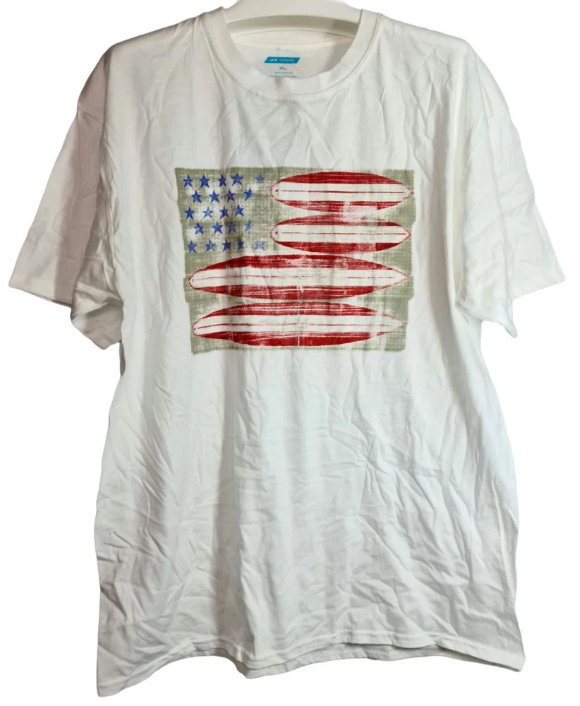 Oxide Men's Surf Graphic Short-Sleeve T-Shirt WHITE - XL