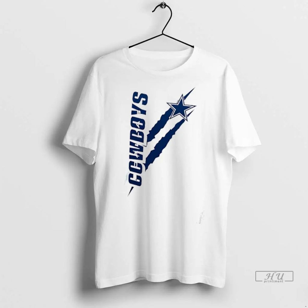Officials Cowboys Color Scratch Design T Shirts