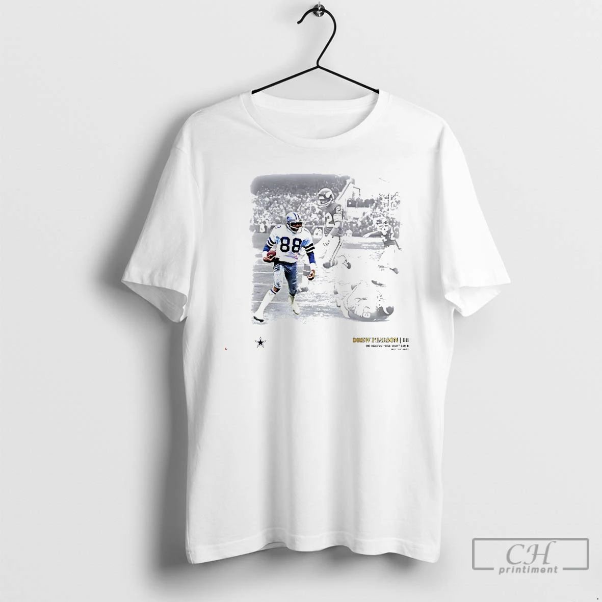 Classic Dallas Cowboys Drew Pearson Hail Mary Photo Christmas T Shirts
