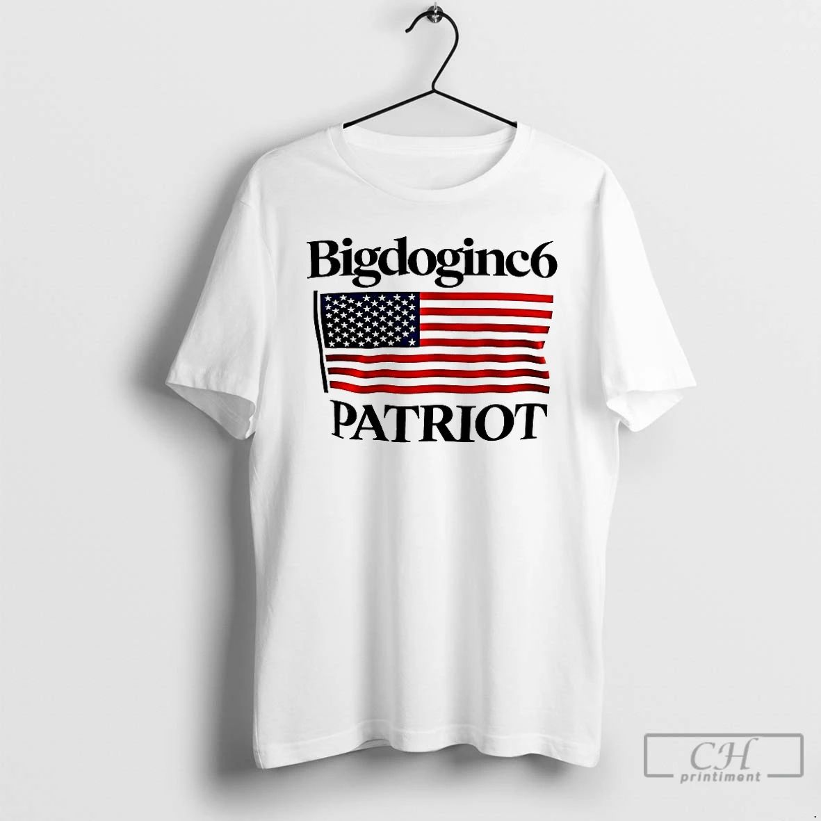 Classic Bigdogc6 Patriot Usa Flag T Shirts